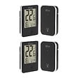 OTIO - Lot de 2 thermomètres intérieur extérieur sans fil - Noir - Otio - vignette