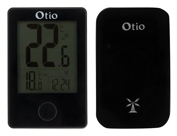 OTIO - Lot de 2 thermomètres intérieur extérieur sans fil - Noir - Otio - large