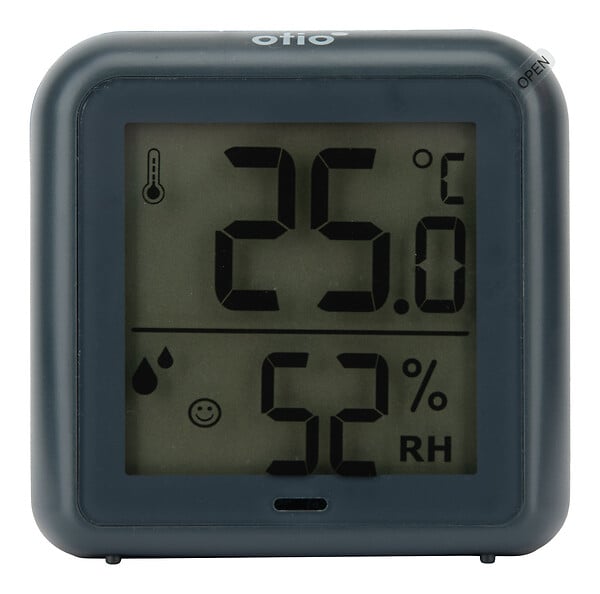 OTIO - Lot de 2 thermomètres hygromètres intérieur + capteur - Noir - Otio - large