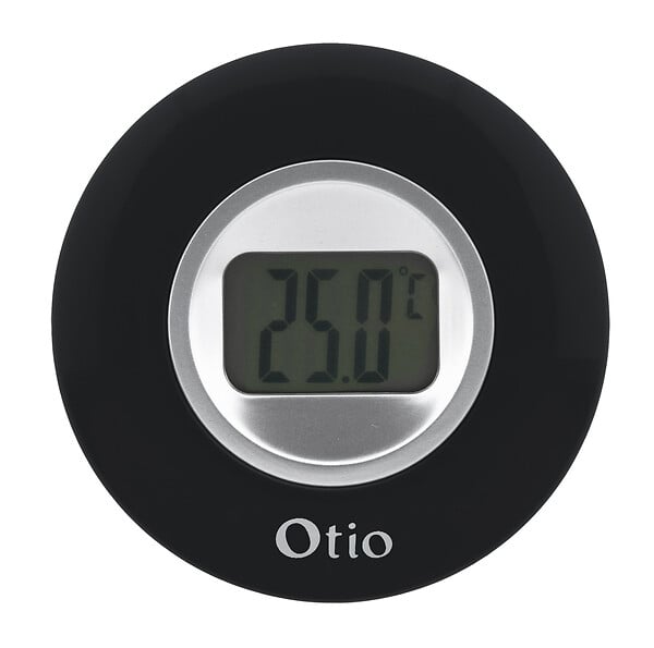 OTIO - Lot de 2 thermomètres intérieurs LCD - Noir - Otio - large