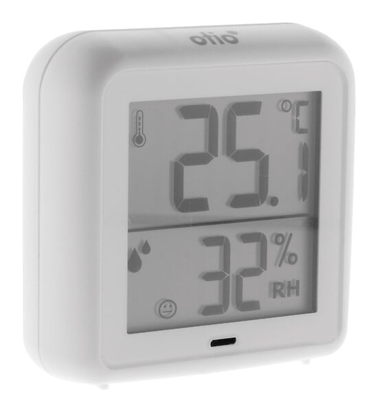 OTIO - Lot de 2 thermomètres hygromètres intérieur + capteur - Blanc - Otio - large