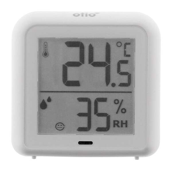 OTIO - Lot de 2 thermomètres hygromètres intérieur + capteur - Blanc - Otio - large