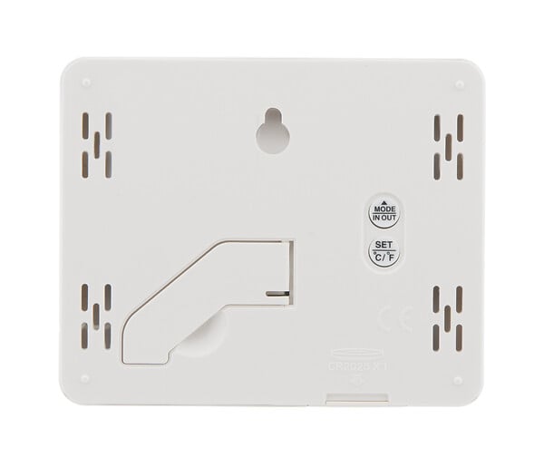 OTIO - Lot de 2 thermomètres hygromètres Blanc - écran LCD - Otio - large