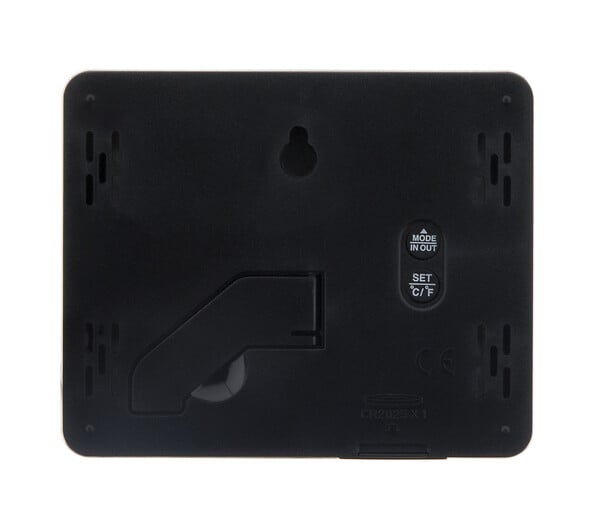 OTIO - Lot de 2 thermomètres hygromètres Noir - écran LCD - Otio - large
