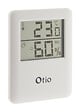 OTIO - Lot de 2 thermomètres hygromètres magnétiques LCD - Blanc - Otio - vignette