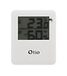 OTIO - Lot de 2 thermomètres hygromètres magnétiques LCD - Blanc - Otio - vignette