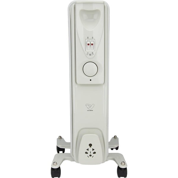 VOLTMAN - Radiateur mobile bain d'huile 1000W - Blanc - Voltman - large