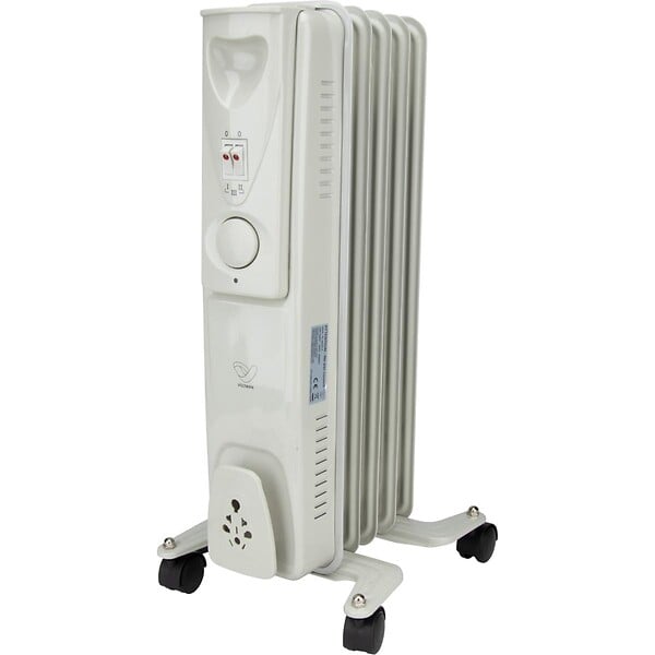 VOLTMAN - Radiateur mobile bain d'huile 1000W - Blanc - Voltman - large