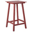 BELIANI - Table de bar de jardin ADIRONDACK 60 cm 59 cm Matière synthétique Rouge - vignette