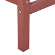 BELIANI - Table de bar de jardin ADIRONDACK 60 cm 59 cm Matière synthétique Rouge - vignette
