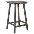 BELIANI - Table de bar de jardin ADIRONDACK 60 cm 59 cm Matière synthétique Gris foncé - vignette
