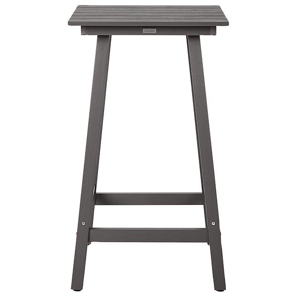 BELIANI - Table de bar de jardin ADIRONDACK 60 cm 59 cm Matière synthétique Gris foncé - large