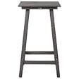 BELIANI - Table de bar de jardin ADIRONDACK 60 cm 59 cm Matière synthétique Gris foncé - vignette