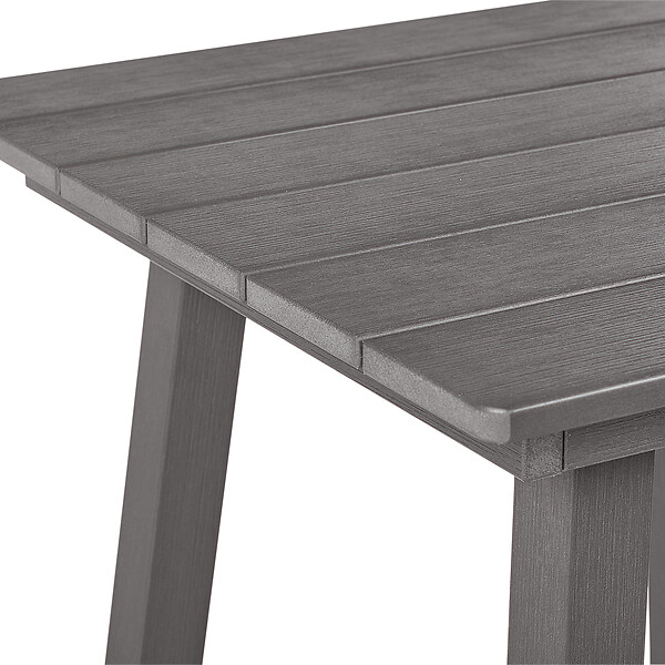 BELIANI - Table de bar de jardin ADIRONDACK 60 cm 59 cm Matière synthétique Gris foncé - large