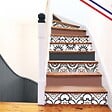 99DECO - Contremarches PVC pour escalier - vintage bleu - Lot de 5 (15x100 cm) - vignette