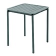 OVIALA - Ensemble table de terrasse 70cm et 2 chaises vert foncé - Almada - vignette