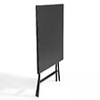 OVIALA - Ensemble table de jardin pliante et 2 chaises acier gris - Palavas - vignette