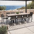 OVIALA - Table extensible aluminium et céramique avec 10 chaises - Tivoli - vignette