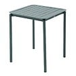 OVIALA - Ensemble table de terrasse 70cm et 4 chaises vert foncé - Almada - vignette