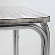 OVIALA - Table de jardin carrée et 2 fauteuils en aluminium - Nothing Hill - vignette
