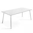 OVIALA - Ensemble table de jardin et 6 chaises en métal blanc - Palavas - vignette