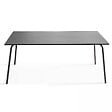 OVIALA - Ensemble table de jardin et 8 fauteuils en métal ivoire et gris - Palavas - vignette