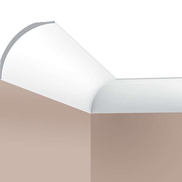 SANS - Corniche plafond Cimaises et Plus C10 - 9x9x200cm (h x p x L) - moulure décorative polyuréthane - large