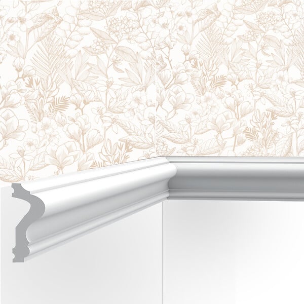 SANS - Cimaise , Moulure Cimaises et Plus M02- 6x2,5x200cm (h x p x L) - moulure décorative polyuréthane - large