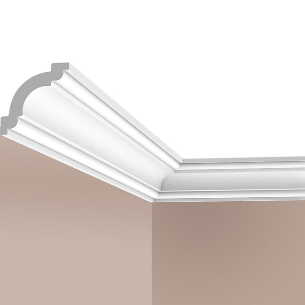 SANS - Corniche plafond Cimaises et Plus C09 - 5x5x200cm (h x p x L) - moulure décorative polyuréthane - large