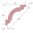 SANS - Corniche plafond Cimaises et Plus C09 - 5x5x200cm (h x p x L) - moulure décorative polyuréthane - vignette