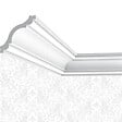 SANS - Corniche plafond Cimaises et Plus C08 - 8x8x200cm (h x p x L) - moulure décorative polyuréthane - vignette