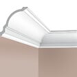 SANS - Corniche plafond Cimaises et Plus C06 - 12x12x200cm (h x p x L) - moulure décorative polyuréthane - vignette