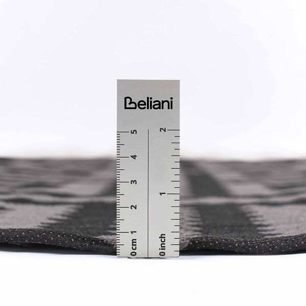 BELIANI - Tapis d'extérieur AJMER Noir ø 120 cm - large