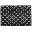 BELIANI - Tapis d'extérieur ALADANA Noir/blanc 140 x 200 cm Réversible - vignette
