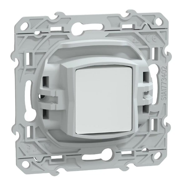 SCHNEIDER ELECTRIC - Prise TV simple encastrée anthracite Ovalis - Schneider - large
