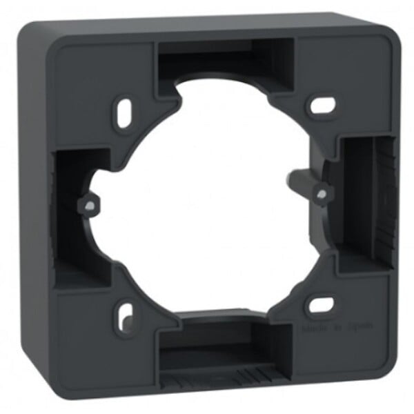 SCHNEIDER ELECTRIC - Boîte saillie 36 mm 1 poste anthracite pour appareillage - Ovalis - Schneider - large
