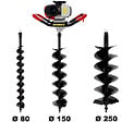 SURICUT - Tarière thermique SEMI-PROFESSIONNELLE 62 cm3 + lot de 3 mèches (80, 150 et 250 mm) - vignette