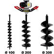 SURICUT - Tarière thermique SEMI-PROFESSIONNELLE 62 cm3 + lot de 3 mèches (100, 200 et 300 mm) - vignette