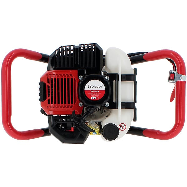 SURICUT - Tarière thermique SEMI-PROFESSIONNELLE 62 cm3 + lot de 3 mèches (60, 80 et 100 mm) - large