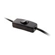 ZENITECH - Lot de 2 cordons + interrupteur luminaire 1,5m - Noir - Zenitech - vignette