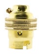ZENITECH - Lot de 2 douilles B22 laiton bague borne de terre - double - Zenitech - vignette