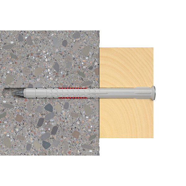 FISCHER - Cheville rallongée DuoXpand 10x120 avec vis à tête fraisée en acier électrozingué FISCHER 562157 Boîte de 50 - large