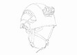 PETZL - Platine de fixation PETZL Slot adapt - Pour fixation sur casque Vertex ou Strato - E073BA00 - vignette