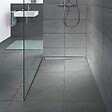SANIVERRE - HOXY Caniveau douche à l’italienne motif en pointillé L.90 cm avec siphon anti-odeurs + filtre - vignette