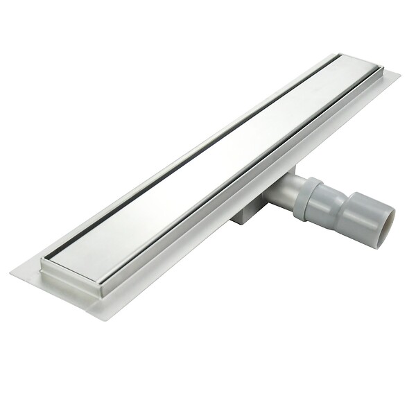 SANIVERRE - DALA Caniveau de douche Italienne inox L.110 cm avec siphon anti-odeurs + filtre, drainage performant - large
