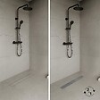 SANIVERRE - CELO Caniveau de douche 2en1 à encastrer L.110 cm, à carreler ou inox, drainage 36L/min, hauteur réglable - vignette