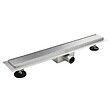 SANIVERRE - DALA Caniveau de douche Italienne inox L.120 cm avec siphon anti-odeurs + filtre, drainage performant - vignette