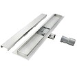 SANIVERRE - DALA Caniveau de douche Italienne inox L.120 cm avec siphon anti-odeurs + filtre, drainage performant - vignette