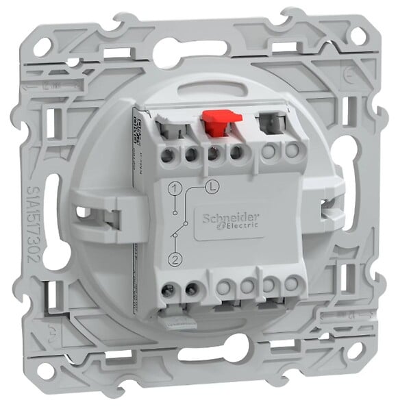 SCHNEIDER ELECTRIC - Interrupteur va-et-vient 10A Blanc encastré - Ovalis - Schneider - large