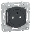 SCHNEIDER ELECTRIC - Prise affleurante 2P+T 16A bornes auto - anthracite - Ovalis - Schneider - vignette